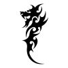 chinese tribal dragons pic tattoo 